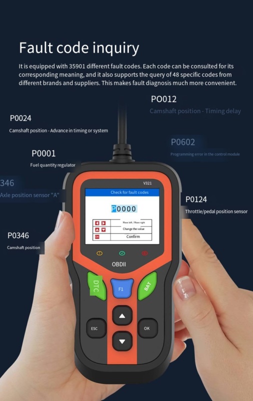 Chaoyue • OBD2 Car diagnostic tool V321 - Image 7