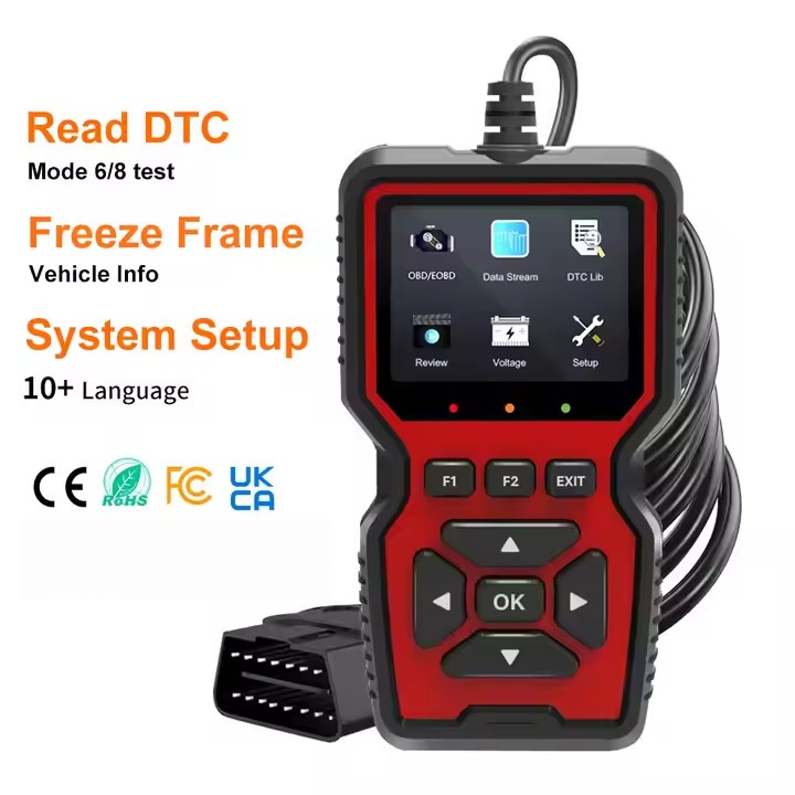 Висококачествен диагностичен инструмент Pengyue V519 OBD2 с здрав корпус от ABS и ясен цветен екран