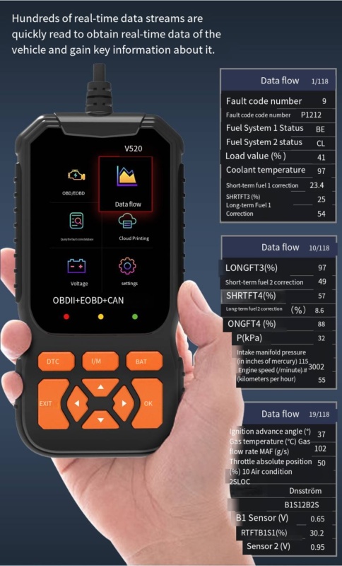 Chuangying • OBD2 Auto-diagnostisch hulpmiddel V520 - Afbeelding 6