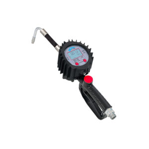 Antifreeze dispenser gun with digital flowmeter, 1/2" BSP male inlet, 90° stem