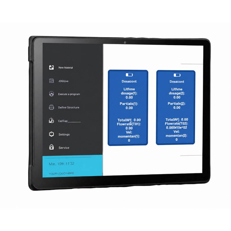 Tablet OMPI EASY pro kontrolu a zadávání dat, kontrolu zásob a správu rezerv