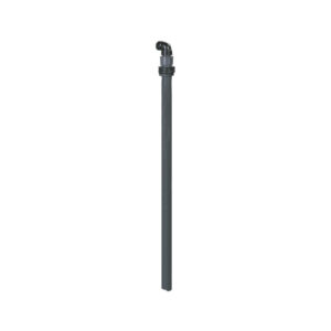 Tube d’aspiration en plastique Ompi ø40 mm, 1100 mm, pour conteneurs, tambours et réservoirs IBC avec adaptateurs