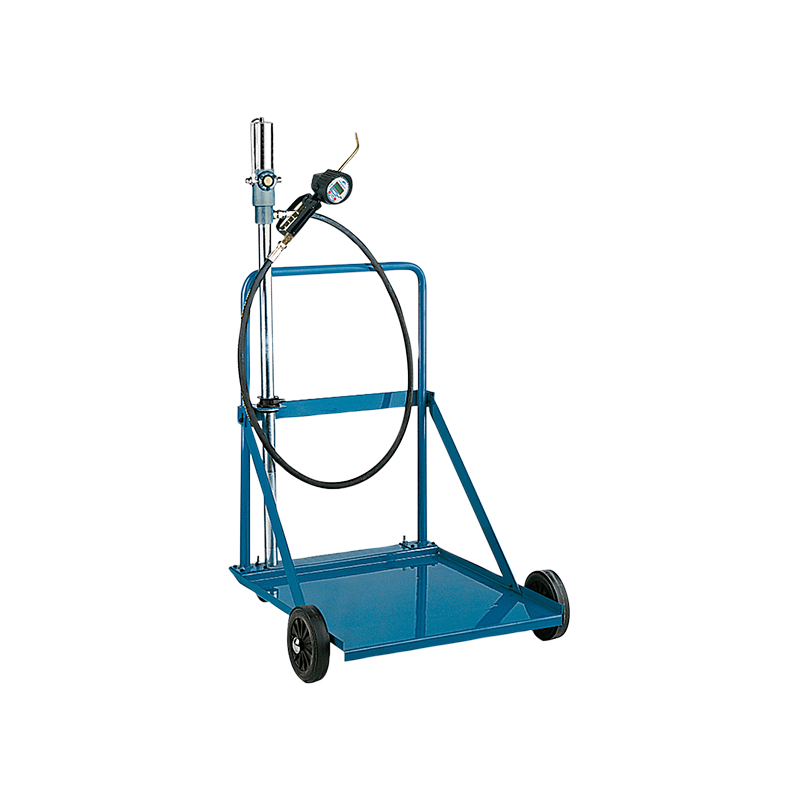 Kit di pompa olio pneumatica mobile per fusti da 208 L con pistola erogatrice e misuratore di portata digitale