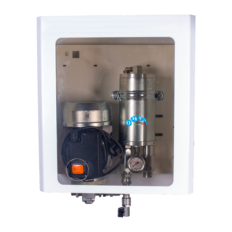 Kit de bomba de aceite eléctrica montada en la pared Ompi, bomba de engranajes autocebadores, manómetro, certificado IP55, certificado OIML
