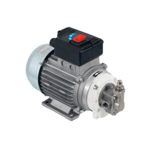 Electric self-priming gear pump for oil, diesel, antifreeze and water, 230/400 VAC, stainless steel