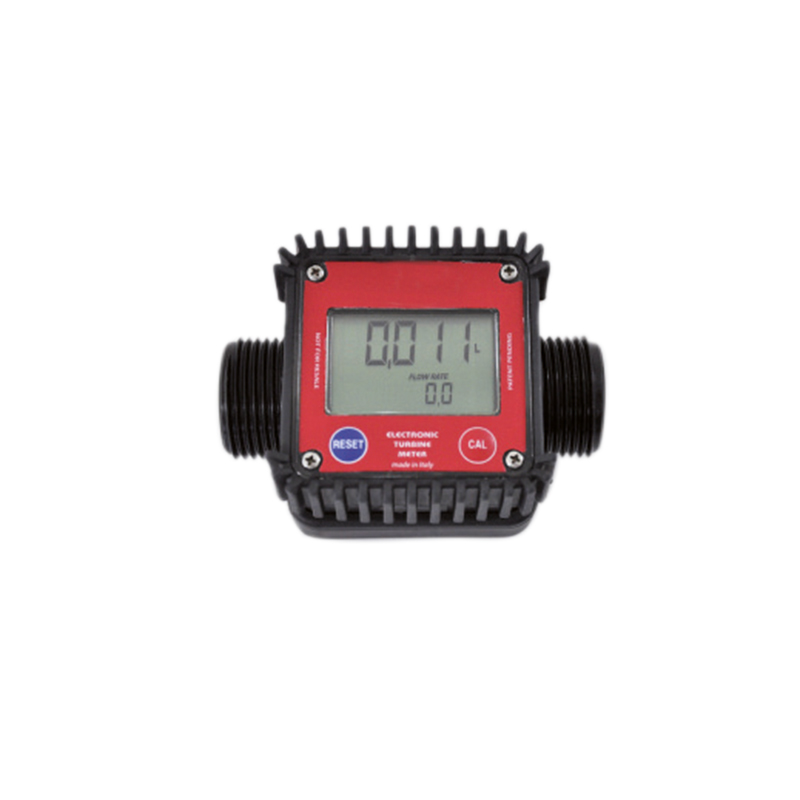 Ompi elektronik dizel akış ölçer, türbin tipi, 1" BSP erkek, dijital ekran ve totalizer ile
