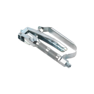 Pistolet distributeur de graisse haute pression avec garde de détente, corps en acier, 800 bar, pour une lubrification professionnelle.