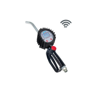 Ompi elektronisk flowmåler til fedtoverførsel med doseringspistol, stift udløbsrør, 1/2" BSP, RF-kommunikation