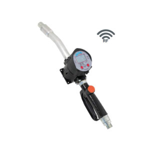 Elektronisk fedtstrømmåler til fedtoverførsel med doseringspistol, stift udløbsrør, 3/4" BSP, RF-kommunikation