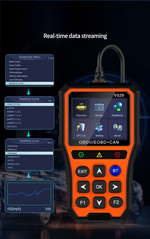 YMIOT • OBD2 Automotive Diagnostic Tool YM529 - Image 6