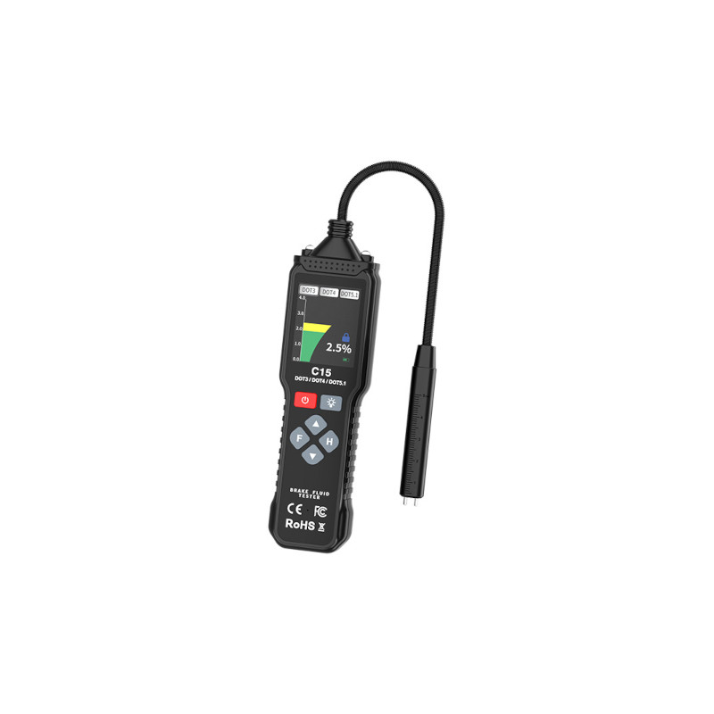 YMIOT YMC15 brake fluid tester tool for automotive safety detects moisture in brake fluid with precise results