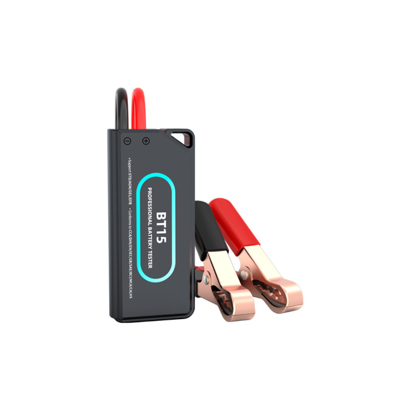 YMIOT Car Battery Tester BT15 for automotive diagnostics, measures voltage and battery health reliably.