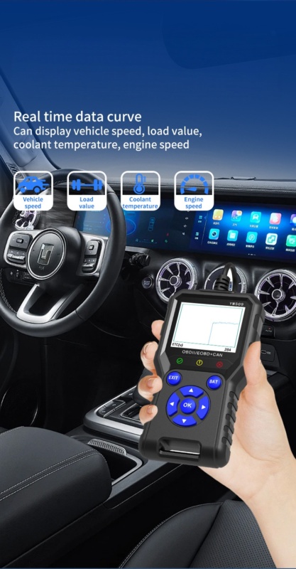 YMIOT • OBD2 Automotive Diagnostisch Hulpmiddel YM509 - Afbeelding 7