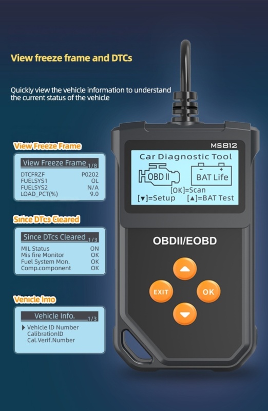 YMIOT • OBD2 Automobiel Diagnostisch Hulpmiddel MS812 - Afbeelding 6