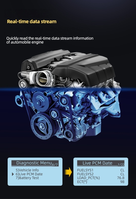 YMIOT • OBD2 Automobiel Diagnostisch Hulpmiddel MS812 - Afbeelding 8