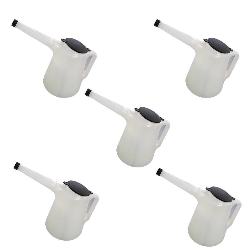 Ompi measuring jug with protection cover, 5 pcs, for oil, fuel and automotive fluids