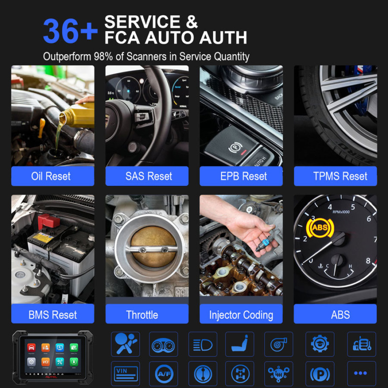 Autel MaxiCOM MK908 II diagnostic tablet with rugged ABS housing and durable touchscreen պաշտպան?