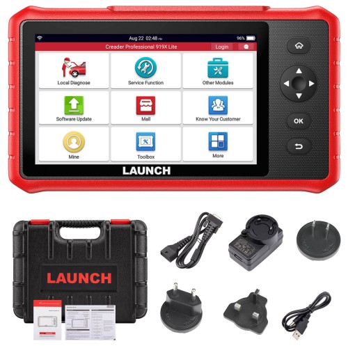 LAUNCH CRP919X Lite – майсторство с надеждна диагностика, ярък 7" екран, издръжлива батерия, прецизно многосистемно тестване