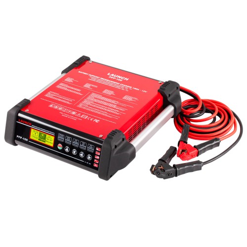 LAUNCH PFP-100 уред осигурява стабилна поддръжка на 2-16 V за ECU програмиране, флаширане и поддръжка на батерията