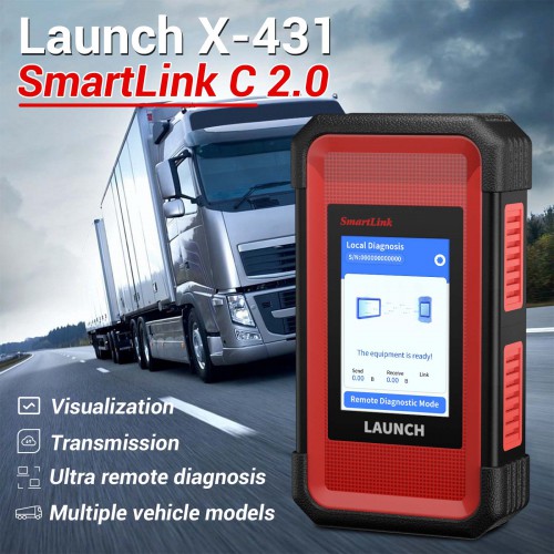 Издръжлив пластмасов корпус за LAUNCH X-431 SmartLink C 2.0 тежкотоварен камион