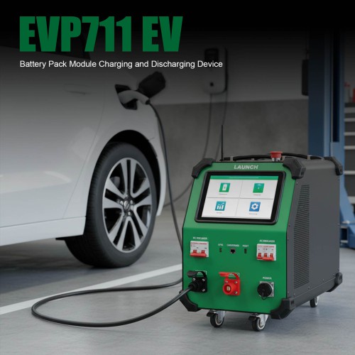 LAUNCH Устройство за зареждане и разреждане на EVP711 EV батериен пакет с метален корпус
