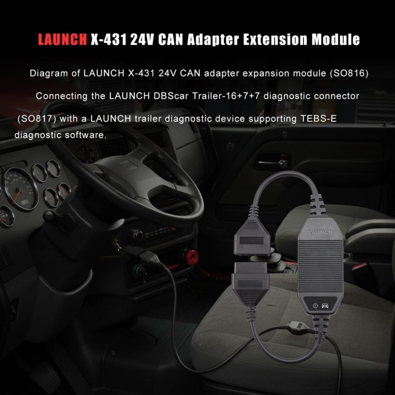LAUNCH X431 адаптер CAN FD, който позволява по-старите инструменти за сканиране да четат кодове за грешки и да стриймват живи данни на съвременни превозни средства
