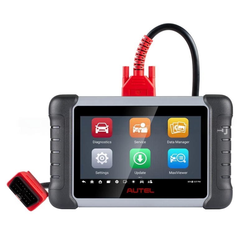 Autel MaxiCOM MK808Z diagnostic tablet in durable black plastic housing