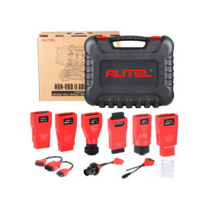 AUTEL MaxiSys MSOBD2KIT tanı tarayıcıları için eski OBD OBDII olmayan adaptör seti – dokuz OE konnektör ve taşıma kutusu