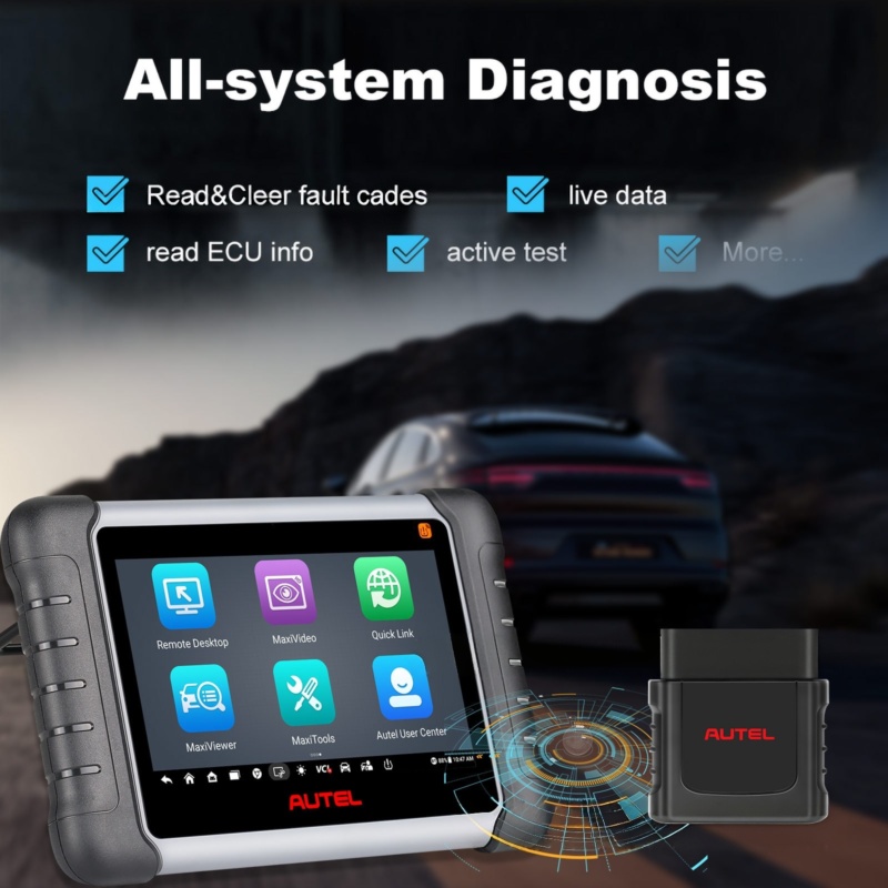 AUTEL MaxiPRO MP808Z-TS diagnostic tablet in durable plastic housing