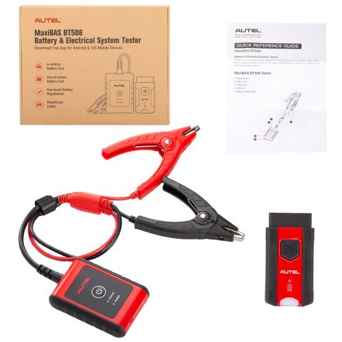 Högkvalitativt Autel BT508-verktyg: precisionsbatteri och elektrisk diagnostik, avancerad adaptiv ledningstestning, hållbar design