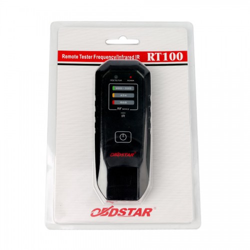 Professional OBDSTAR RT100 remote tester with rugged build, precise RF (300-868 MHz) and reliable IR verification