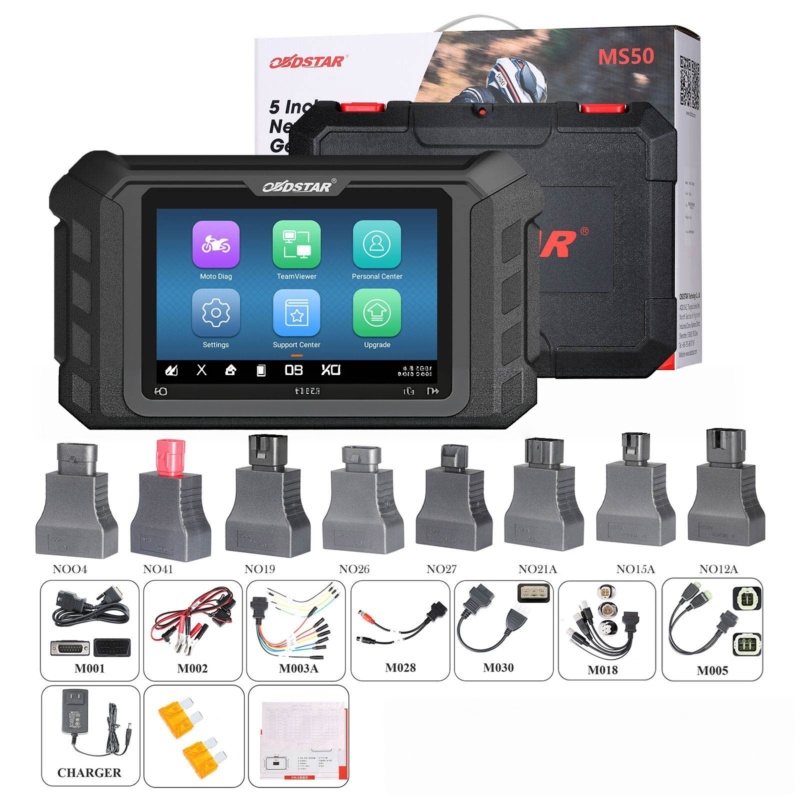 High-quality rugged 5-inch diagnostic tablet for motorcycles, ABS, ECU programming & full system diagnostics