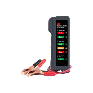 KINGBOLEN BM310 12V batteritester og generatortester med LED-display og klips
