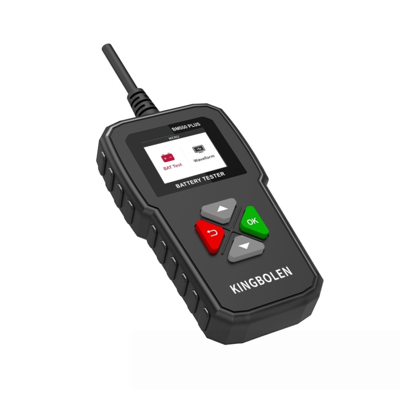 KINGBOLEN BM550 PLUS højpræcisionsbatteritester med robust byggebygning, skarp 1,8-tommer HD-skærm, til 6-24 V systemer