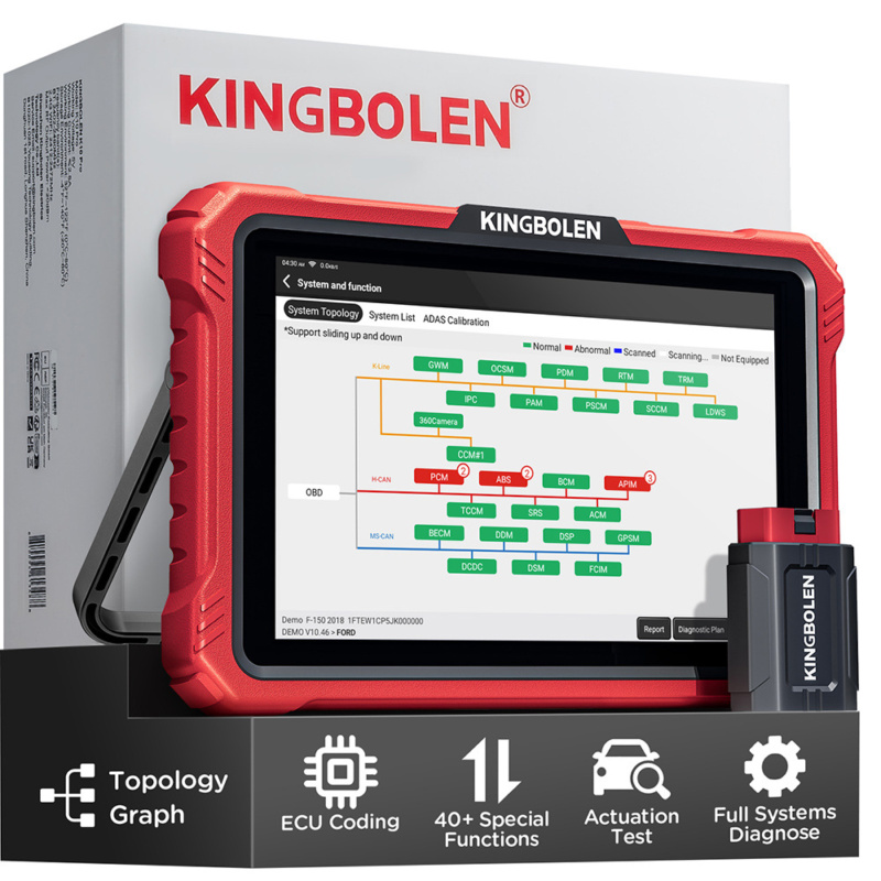 Strumento diagnostico automobilistico KINGBOLEN K10PRO con robusta costruzione di grado OE, schermo duro, analisi precisa dei guasti a tutto il sistema