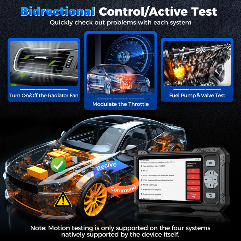 Tablet diagnostico automobilistico OBD in plastica ABS con touchscreen da 6,2 pollici