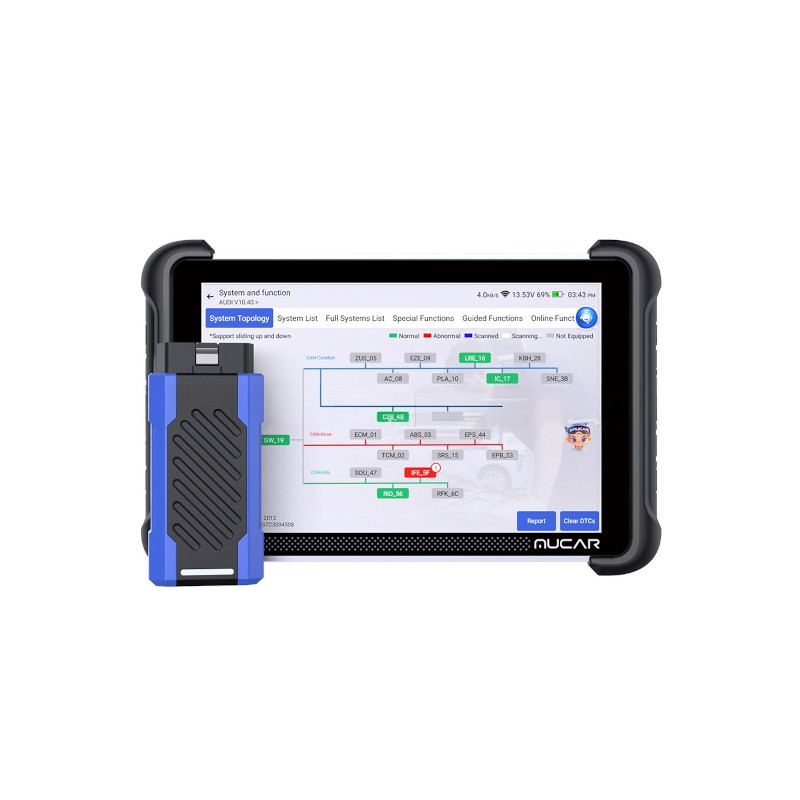 MUCAR 892BT Pro Automotive Diagnostic Tablet, ECU-Codierung, vollständige Systemdiagnose, Service-Reset