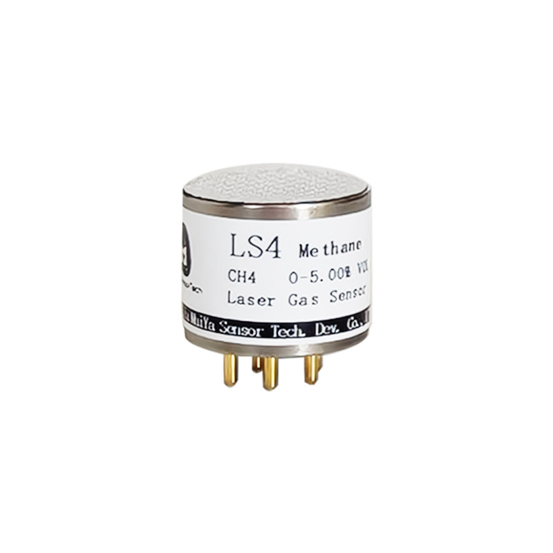 Sensor de metano a laser MAIYA MST LS4 CH4, deteção de gás por TDLAS, 5000 ppm, aço inoxidável com classificação IP65.